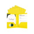 thumbnail image 1 of Bazic 2115 Poly 2 Pockets Portfolio with 3 Prong Fastener, Yellow, 1 of 7