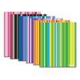 thumbnail image 1 of BAZIC 2 Pockets Poly Folder, Stripes Portfolio, Document Folders, 6-Pack, 1 of 8