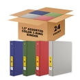 thumbnail image 1 of BAZIC 3 Ring Binder 1.5" Economy Binders, Round Ring Hold 280 Sheets, 24-Count, 1 of 7