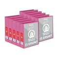 thumbnail image 1 of BAZIC 3 Ring Binder 1.5" Economy View Binders Fuchsia, 12-Count, 1 of 8