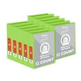 thumbnail image 1 of BAZIC 3 Ring Binder 1.5" Economy View Binders Lime Green, Hold 280 Sheets, 12-Count, 1 of 8