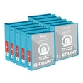 thumbnail image 1 of BAZIC 3 Ring Binder 1" Economy View Binders Cyan, Hold 175 Sheets, 12-Count, 1 of 7