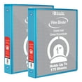 thumbnail image 1 of BAZIC 3 Ring Binder 1" Economy View Binders Cyan, Hold 175 Sheets, 2-Count, 1 of 7