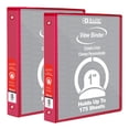 thumbnail image 1 of BAZIC 3 Ring Binder 1" Economy View Binders Red, Round Ring Hold 175 Sheets, 2-Count, 1 of 8