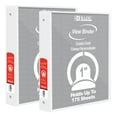thumbnail image 1 of BAZIC 3 Ring Binder 1" Economy View Binders White, Round Ring Hold 175 Sheets, 2-Count, 1 of 8