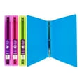 thumbnail image 1 of BAZIC 3 Ring Binder 1" Poly Binders Glitter Color Soft Cover, 175 Sheets, 4-Count, 1 of 8