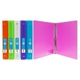 thumbnail image 1 of BAZIC 3 Ring Binder 1" Poly Binders Matte Color Soft Cover, 175 Sheets, 6-Count, 1 of 6