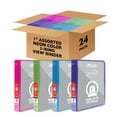 thumbnail image 1 of BAZIC 3 Ring Binder 1" Presentation View Binders Neon Color, Hold 175 Sheets, 24-Count, 1 of 6