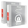 thumbnail image 1 of BAZIC 3 Ring Binder 2" View Binders Slant D Ring White, Hold 500 Sheets Paper, 2-Count, 1 of 8
