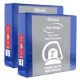 thumbnail image 1 of BAZIC 3 Ring Binder 3" View Binders Slant D Ring Blue, Hold 600 Sheets, 2-Count, 1 of 7