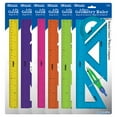 thumbnail image 1 of BAZIC 4-Piece Geometry Ruler Combination Sets w/ Compass, 1 of 1