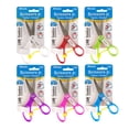 thumbnail image 1 of BAZIC 5" Blunt Tip School Scissors w/ Name Tag, Stainless Steel, 6-Pack, 1 of 7
