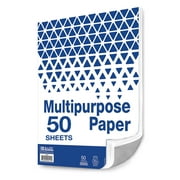 BAZIC 50 Sheets 8.5" x 11" White Copy Paper Laser Printing (50/Pack), 1-Pack