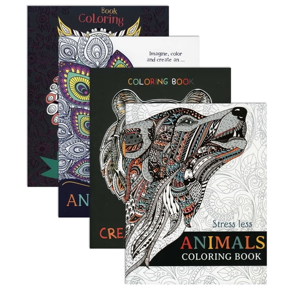BAZIC 50827 Adult Coloring Books Animals Case of 48