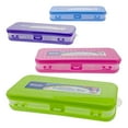 thumbnail image 1 of BAZIC 8" Double Deck Organizer, Plastic Pencil Case, Bright Color, 24-Pack, 1 of 7