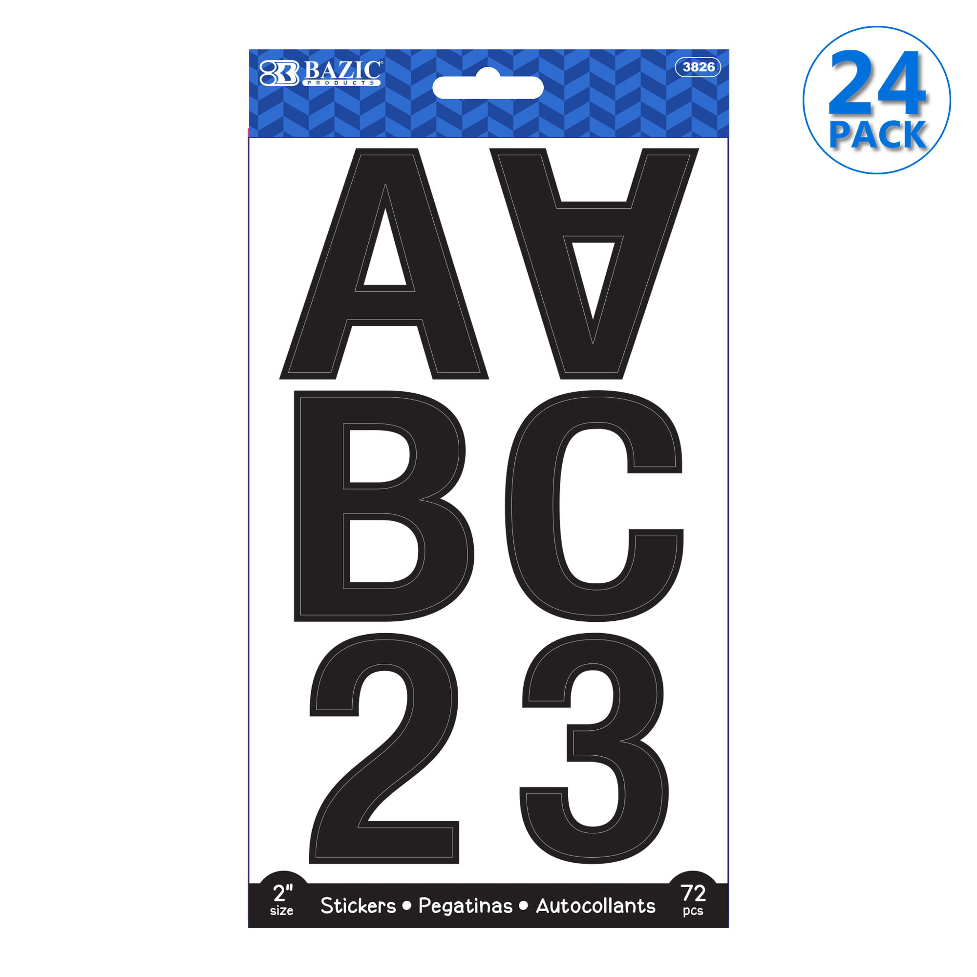 1 2 3 4 5 INCH SELF ADHESIVE VINYL LETTERS AND NUMBERS STICKERS A - Z