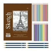 BAZIC Artist Essentials Set for Drawing and Sketching, 9" X "12" for Adults Artists