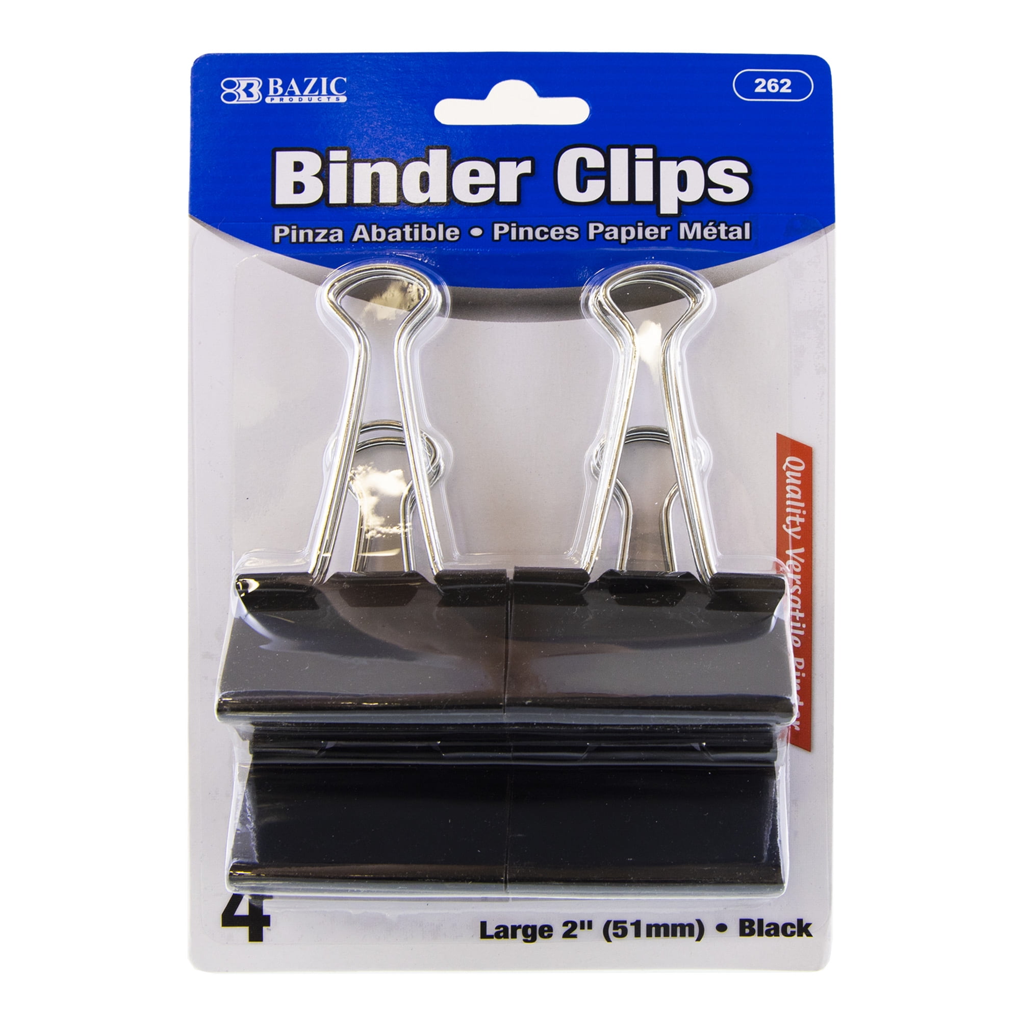 Coofficer Extra Large Binder Clips 2-Inch (24 Pack), Big Paper Clamps for Office Supplies, Black