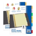 thumbnail image 1 of BAZIC Binder Dividers Canary Paper Insertable Color Tabs, 11 Hole Index Divider, 16 Count, 1 of 7