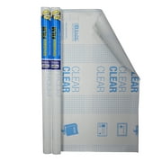 BAZIC Book Cover Clear Laminate Roll Bookcover 17.5" X 1.7 Yard (60"), 2-Roll