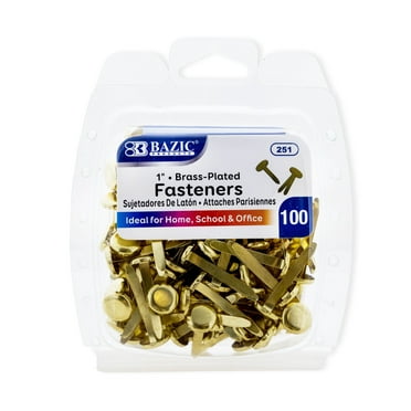 8x16mm Mini Brads Paper Fasteners, 100 Pack Round Brads Fastener for ...