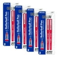 thumbnail image 1 of BAZIC Callum 0.5mm Rollerball Pen, Red Ink Needle Tip Fine Point Ink Pens (2/Pack), 4-Packs, 1 of 8