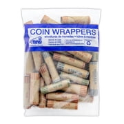 BAZIC Coin Wrappers Rolls, Quarter Dime Nickel Penny, Made in (36/Pack), 1-Pack