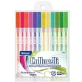 thumbnail image 1 of BAZIC Collorelli Gel Pen 0.8mm Neon Color, Smooth Write, (12/Pack), 24-Pack, 1 of 4