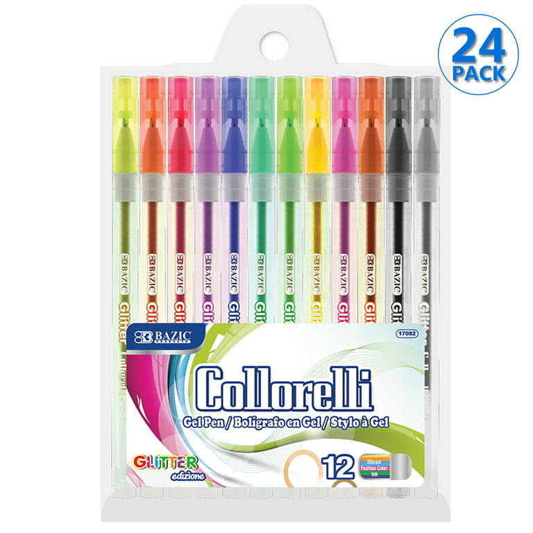  Scented Gel Ink Pens, Fruit Glitter Assorted Colorful