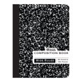 thumbnail image 1 of BAZIC Composition Book Wide Ruled 80 Sheet Black Marble Notebook, 1-Pack, 1 of 7