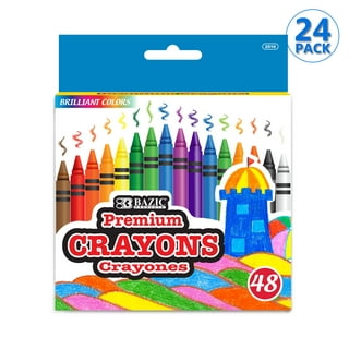 Crayola Large Single-Color Crayon Refill, White, Pack of 12