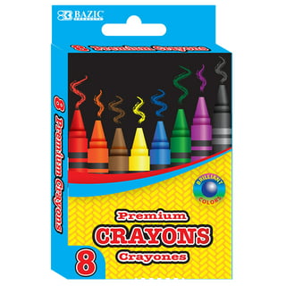 EXTRIC 8 Count Crayons, 2 Packs of Crayons - 8 Pack Crayons, Crayon 8 Pack,  Crayons Bulk
