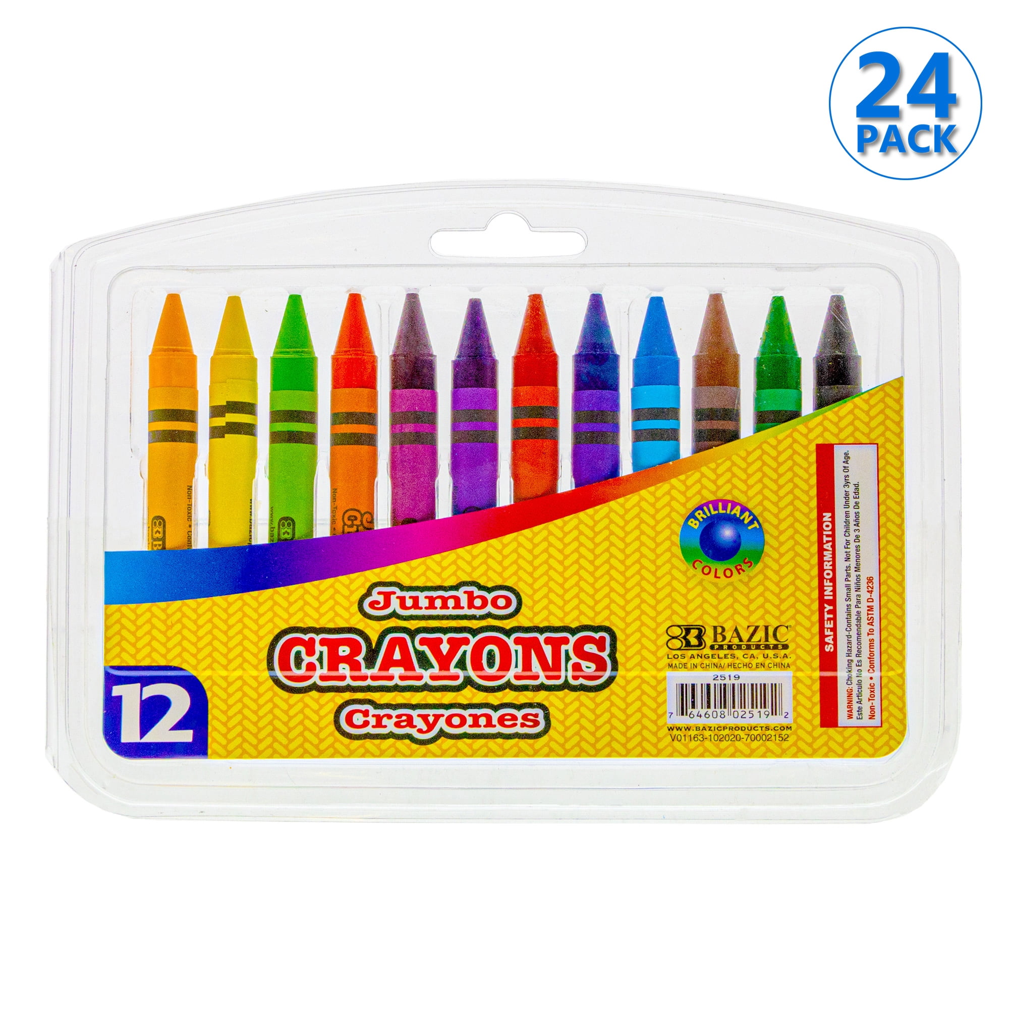  Classic Color Pack Crayons (24/Box) [Set of 3] : Toys & Games