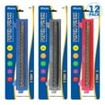 thumbnail image 1 of BAZIC Desktop Portable Paper Punch 3 Hole 1/4" w/ 10" Ruler Guide, 12-Pack, 1 of 7