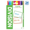 thumbnail image 1 of BAZIC Division Flash Cards, Numbers Math Flashcards (36/Pack), 24-Packs, 1 of 8