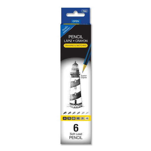 BAZIC Drawing Sketching Pencil Set, for Beginner Artist (6/Pack), 24-Pack