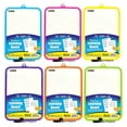 BAZIC Dry Erase Lap Board 7.4"x10.3" & Marker + Eraser, Double Sided