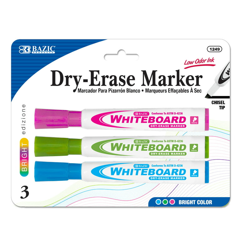 https://i5.walmartimages.com/seo/BAZIC-Dry-Erase-Marker-Bright-Color-Chisel-Tip-Whiteboard-Markers-3-Pack-1-Pack_7bc66fbd-ead7-45e9-aee1-29e2169dffb6.af0c5cbdff14425b565d0fd8bfc6b30f.jpeg?odnHeight=768&odnWidth=768&odnBg=FFFFFF