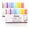 thumbnail image 1 of BAZIC Dual Tip Creative Markers Set, Broad & Fine Point Tips Highlighter, 15 Colors Art Marker Pens, 2-Packs, 1 of 7