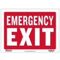 thumbnail image 1 of BAZIC Emergency Exit Sign 9"X12", Vinyl Plastic Signs, Waterproof Indoor Signage for Store Office Restaurants Bars Retail Salon Shop, 1-Pack, 1 of 7
