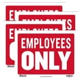 thumbnail image 1 of BAZIC Employees Only Sign 9"X12" Private Property Restricted Area Authorized, 4-Pack, 1 of 7