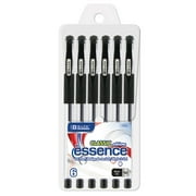 BAZIC Essence Gel Pen 0.7mm Black Color, Comfort Grip, (6/Pack), 1-Pack
