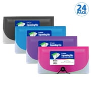 BAZIC Expanding File Folder 13 Pockets Coupon Size Envelopes, 24-Pack