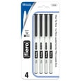 thumbnail image 1 of BAZIC Fiero Black Fiber Tip Fineliner Pen, 0.4mm Extra Fine Tip (4/Pack), 24-Pack, 1 of 7