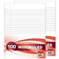 thumbnail image 1 of BAZIC Filler Paper Loose Leaf 100 Sheet, Wide Ruled 3 Hole Punched, 2-Packs, 1 of 7