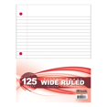thumbnail image 1 of BAZIC Filler Paper Loose Leaf Papers 125 Sheet, Wide Ruled, 1-Pack, 1 of 7