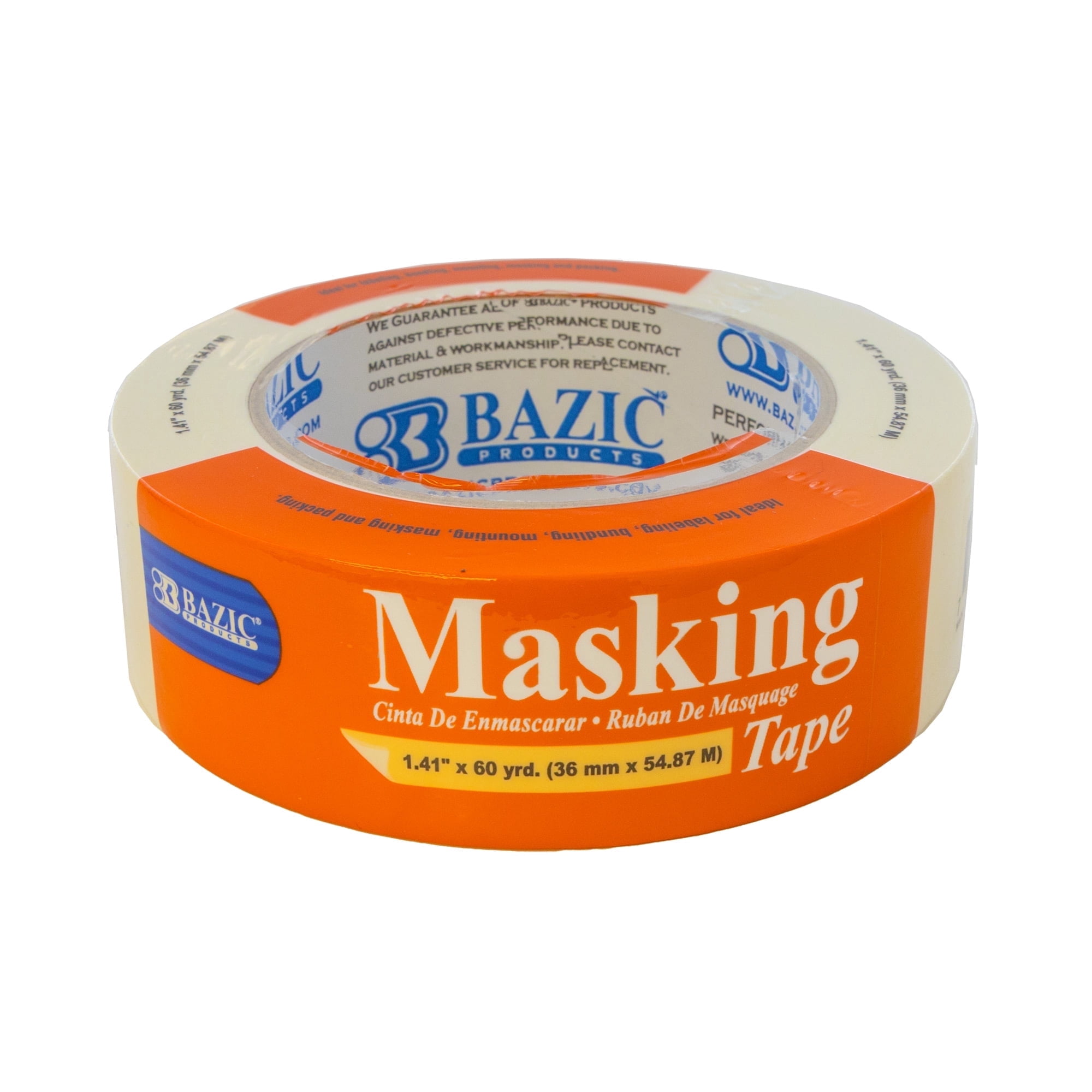 BAZIC General Purpose Masking Tape 1.41" X 2160" (60 Yards), 24-Pack