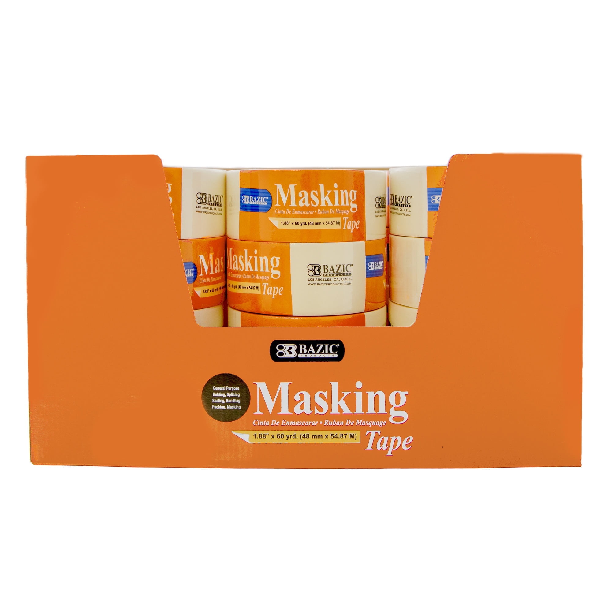 BAZIC General Purpose Masking Tape 1.88" X 2160" (60 Yards), 24-Pack