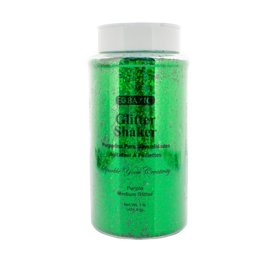 BAZIC Glitter Shaker 1 LB Green Color, Halloween Sparkling Powder, 1-Pack