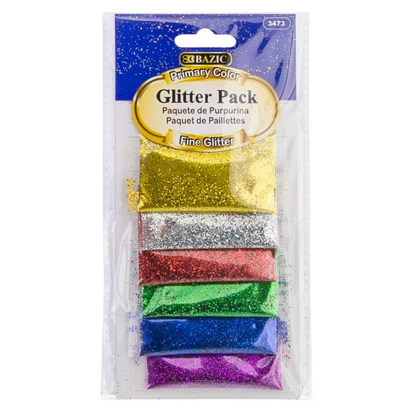 BAZIC Glitter Shaker 6 Color, Halloween Sparkling Powder (12g/Pack), 1-Pack
